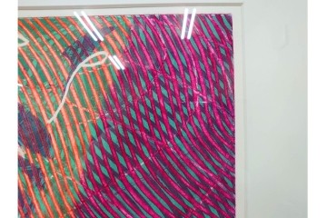 真作　サイン入り　1968年作　スタンリー・ウィリアム・ヘイター(Stanley William Hayter)　「Vortex(ボルテックス)」　渦巻く線と色彩が静かに視線を引き寄せる銅版画　外箱付き　(R-084980)