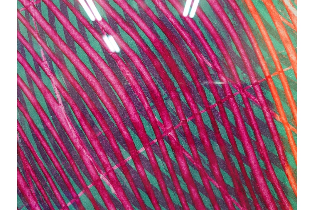 真作　サイン入り　1968年作　スタンリー・ウィリアム・ヘイター(Stanley William Hayter)　「Vortex(ボルテックス)」　渦巻く線と色彩が静かに視線を引き寄せる銅版画　外箱付き　(R-084980)