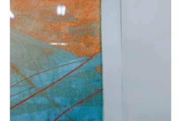 真作　サイン入り　1985年作　スタンリー・ウィリアム・ヘイター(Stanley William Hayter)　13/50 「Fastnet(ファストネット)」　鋭く走る線と色彩に惹きつけられる銅版画　外箱付き　(R-084981)