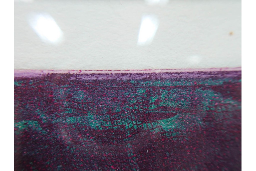 真作　サイン入り　1985年作　スタンリー・ウィリアム・ヘイター(Stanley William Hayter)　13/50 「Fastnet(ファストネット)」　鋭く走る線と色彩に惹きつけられる銅版画　外箱付き　(R-084981)