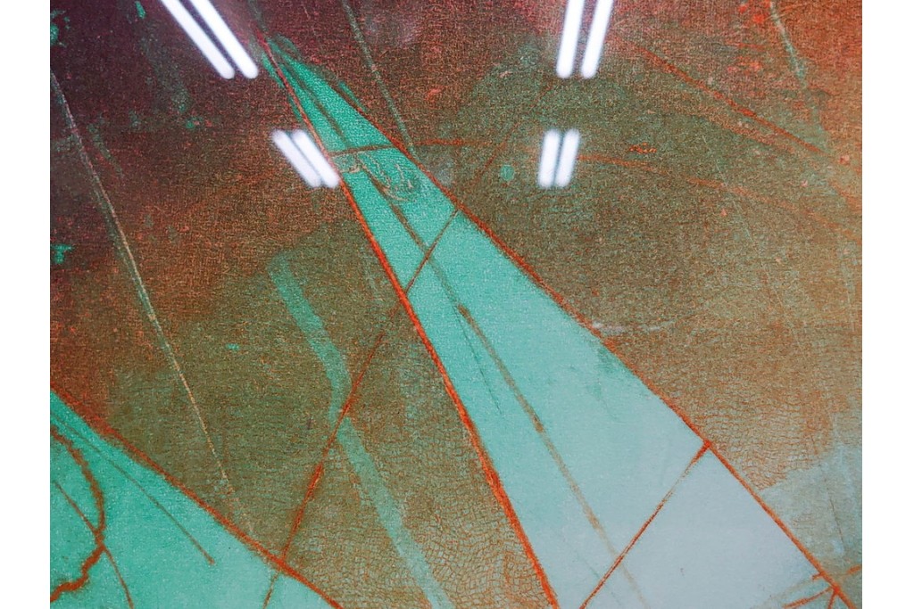 真作　サイン入り　1985年作　スタンリー・ウィリアム・ヘイター(Stanley William Hayter)　13/50 「Fastnet(ファストネット)」　鋭く走る線と色彩に惹きつけられる銅版画　外箱付き　(R-084981)