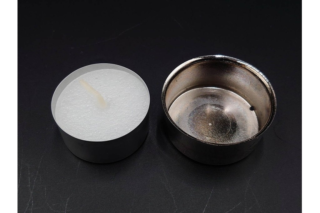 フランス　 LALIQUE(ラリック)　ローズマリー・バジル　繊細な植物の陰影が美しいキャンドルフォルダー2点セット　外箱付き　(R-084982)