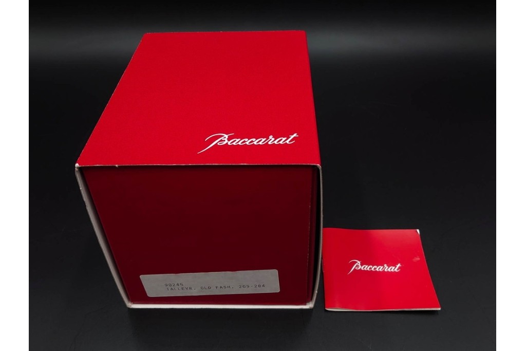 フランス　Baccarat(バカラ)　タリランド オールドファッション　L(ラージ)サイズ　輝きが際立つタンブラー2点セット　外箱付き　定価(2点合計)約6万円　(R-084983)