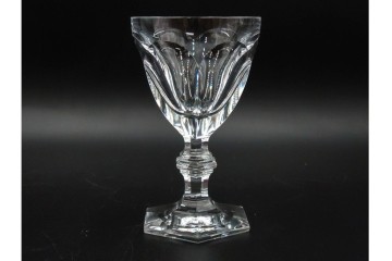 フランス　Baccarat(バカラ)　HARCOURT(アルクール)　L(ラージ)サイズ　精巧なカットが美しいワイングラス2客セット　定価(2客合計)約7万2千円　外箱付き　(R-084984)