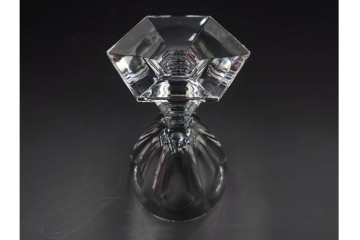 フランス　Baccarat(バカラ)　HARCOURT(アルクール)　L(ラージ)サイズ　精巧なカットが美しいワイングラス2客セット　定価(2客合計)約7万2千円　外箱付き　(R-084984)