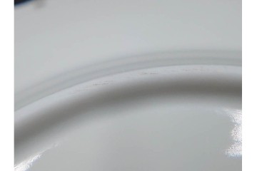 デンマーク製　ROYAL COPENHAGEN(ロイヤルコペンハーゲン)　ブルーフルーテッド フルレース　直径約17cm　プレート2枚セット　スクラッチありB級品　(R-084985)