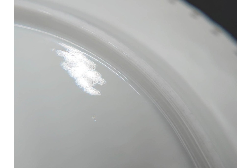 デンマーク製　ROYAL COPENHAGEN(ロイヤルコペンハーゲン)　ブルーフルーテッド フルレース　直径約17cm　プレート2枚セット　スクラッチありB級品　(R-084985)