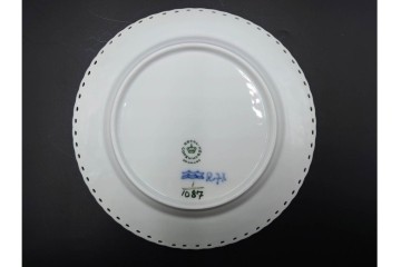 デンマーク製　ROYAL COPENHAGEN(ロイヤルコペンハーゲン)　ブルーフルーテッド フルレース　直径約17cm　プレート2枚セット　スクラッチありB級品　(R-084985)