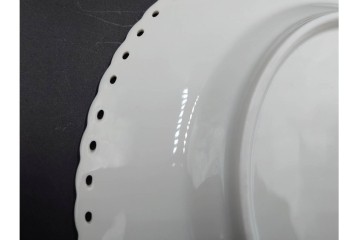 デンマーク製　ROYAL COPENHAGEN(ロイヤルコペンハーゲン)　ブルーフルーテッド フルレース　直径約17cm　プレート2枚セット　スクラッチありB級品　(R-084985)