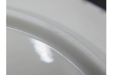 デンマーク製　ROYAL COPENHAGEN(ロイヤルコペンハーゲン)　ブルーフルーテッド フルレース　直径約17cm　プレート2枚セット　スクラッチありB級品　(R-084986)