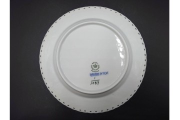 デンマーク製　ROYAL COPENHAGEN(ロイヤルコペンハーゲン)　ブルーフルーテッド フルレース　直径約17cm　プレート2枚セット　スクラッチありB級品　(R-084986)