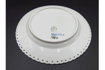 デンマーク製　ROYAL COPENHAGEN(ロイヤルコペンハーゲン)　ブルーフルーテッド フルレース　直径約17cm　プレート2枚セット　スクラッチありB級品　(R-084986)