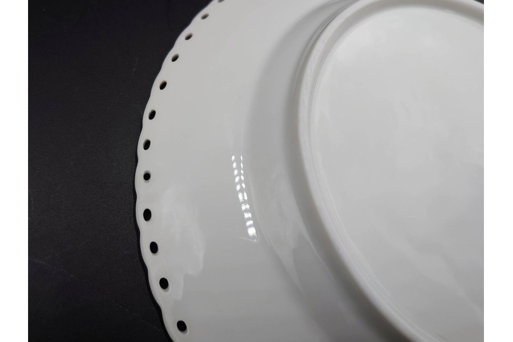 デンマーク製　ROYAL COPENHAGEN(ロイヤルコペンハーゲン)　ブルーフルーテッド フルレース　直径約17cm　プレート2枚セット　スクラッチありB級品　(R-084986)