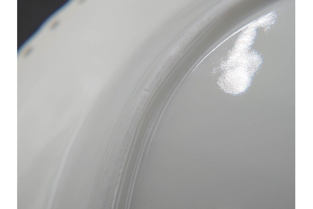 デンマーク製　ROYAL COPENHAGEN(ロイヤルコペンハーゲン)　ブルーフルーテッド フルレース　直径約17cm　プレート2枚セット　スクラッチありB級品　(R-084987)