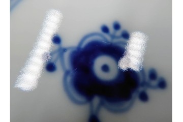 デンマーク製　ROYAL COPENHAGEN(ロイヤルコペンハーゲン)　ブルーフルーテッド フルレース　直径約17cm　プレート2枚セット　スクラッチありB級品　(R-084987)