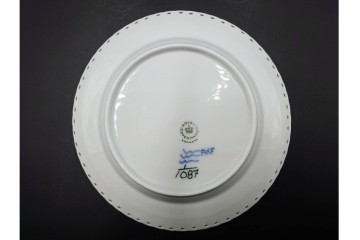 デンマーク製　ROYAL COPENHAGEN(ロイヤルコペンハーゲン)　ブルーフルーテッド フルレース　直径約17cm　プレート2枚セット　スクラッチありB級品　(R-084987)