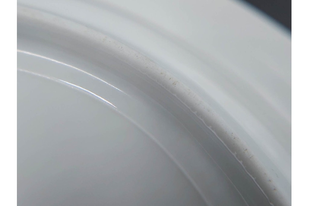 デンマーク製　ROYAL COPENHAGEN(ロイヤルコペンハーゲン)　ブルーフルーテッド 　プレイン　直径約19cm　プレート3枚セット　定価(3枚合計)約5万円　(R-084989)