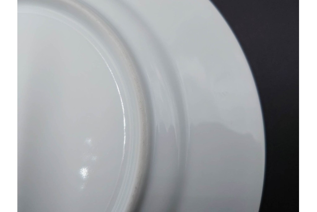 デンマーク製　ROYAL COPENHAGEN(ロイヤルコペンハーゲン)　ブルーフルーテッド 　プレイン　直径約19cm　プレート3枚セット　定価(3枚合計)約5万円　(R-084989)