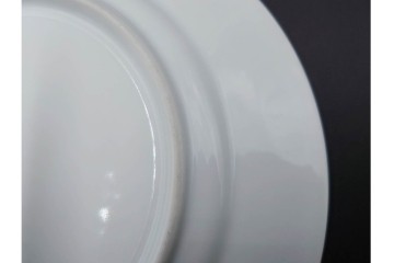 デンマーク製　ROYAL COPENHAGEN(ロイヤルコペンハーゲン)　ブルーフルーテッド 　プレイン　直径約19cm　プレート3枚セット　定価(3枚合計)約5万円　(R-084989)