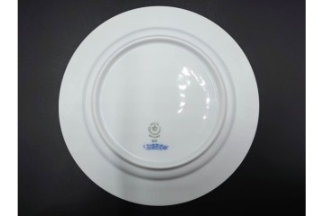 デンマーク製　ROYAL COPENHAGEN(ロイヤルコペンハーゲン)　ブルーフルーテッド 　プレイン　直径約19cm　プレート3枚セット　定価(3枚合計)約5万円　(R-084989)