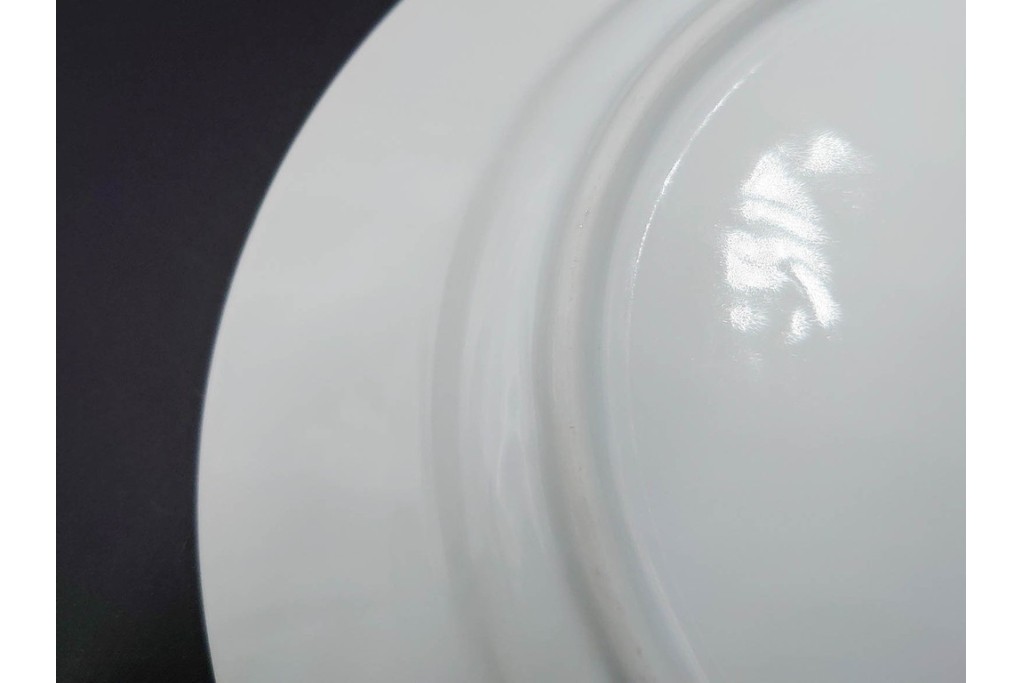 デンマーク製　ROYAL COPENHAGEN(ロイヤルコペンハーゲン)　ブルーフルーテッド 　プレイン　直径約19cm　プレート3枚セット　定価(3枚合計)約5万円　(R-084989)