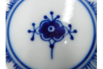 デンマーク製　ROYAL COPENHAGEN(ロイヤルコペンハーゲン)　ブルーフルーテッド 　プレイン　直径約19cm　プレート3枚セット　定価(3枚合計)約5万円　(R-084989)