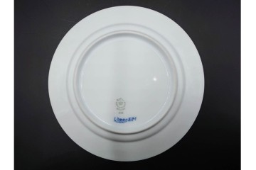 デンマーク製　ROYAL COPENHAGEN(ロイヤルコペンハーゲン)　ブルーフルーテッド 　プレイン　直径約19cm　プレート3枚セット　定価(3枚合計)約5万円　(R-084989)