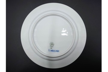 デンマーク製　ROYAL COPENHAGEN(ロイヤルコペンハーゲン)　ブルーフルーテッド 　プレイン　直径約19cm　プレート3枚セット　定価(3枚合計)約5万円　(R-084989)