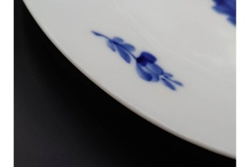 デンマーク製　ROYAL COPENHAGEN(ロイヤルコペンハーゲン)　ブルーフラワー アンギュラー　上品なプレート6枚セット　スクラッチありB級品　(R-084990)