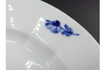 デンマーク製　ROYAL COPENHAGEN(ロイヤルコペンハーゲン)　ブルーフラワー アンギュラー　上品なプレート6枚セット　スクラッチありB級品　(R-084990)
