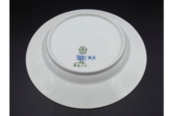 デンマーク製　ROYAL COPENHAGEN(ロイヤルコペンハーゲン)　ブルーフラワー アンギュラー　上品なプレート6枚セット　スクラッチありB級品　(R-084990)