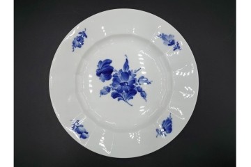 デンマーク製　ROYAL COPENHAGEN(ロイヤルコペンハーゲン)　ブルーフラワー アンギュラー　上品なプレート6枚セット　スクラッチありB級品　(R-084990)