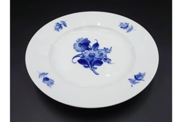 デンマーク製　ROYAL COPENHAGEN(ロイヤルコペンハーゲン)　ブルーフラワー アンギュラー　上品なプレート6枚セット　スクラッチありB級品　(R-084990)