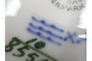 デンマーク製　ROYAL COPENHAGEN(ロイヤルコペンハーゲン)　ブルーフラワー アンギュラー　上品なプレート6枚セット　スクラッチありB級品　(R-084990)