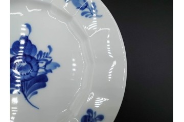 デンマーク製　ROYAL COPENHAGEN(ロイヤルコペンハーゲン)　ブルーフラワー アンギュラー　上品なプレート6枚セット　スクラッチありB級品　(R-084990)