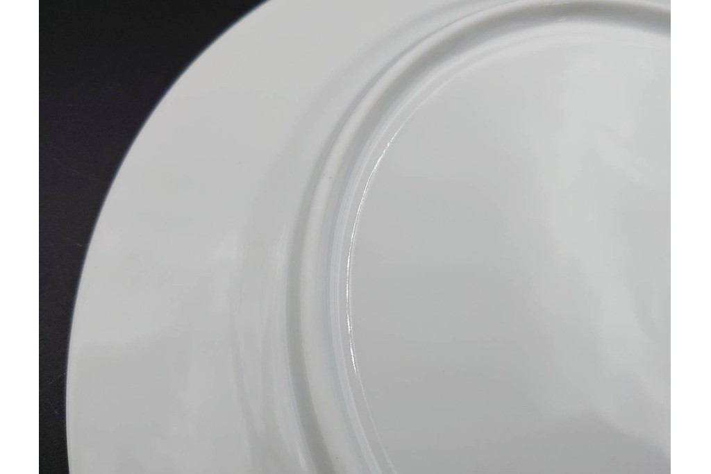 デンマーク製　ROYAL COPENHAGEN(ロイヤルコペンハーゲン)　ブルーフラワー プレイン　直径約19cm　プレート6枚セット　スクラッチありB級品　(R-084991)