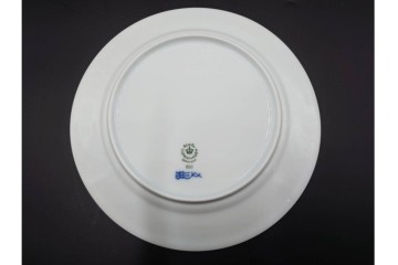 デンマーク製　ROYAL COPENHAGEN(ロイヤルコペンハーゲン)　ブルーフラワー プレイン　直径約19cm　プレート6枚セット　スクラッチありB級品　(R-084991)