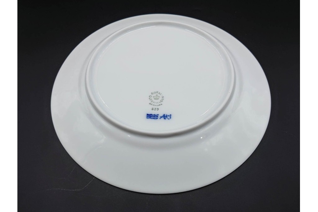 デンマーク製　ROYAL COPENHAGEN(ロイヤルコペンハーゲン)　ブルーフラワー プレイン　直径約19cm　プレート6枚セット　スクラッチありB級品　(R-084991)