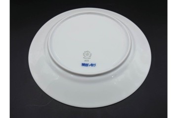 デンマーク製　ROYAL COPENHAGEN(ロイヤルコペンハーゲン)　ブルーフラワー プレイン　直径約19cm　プレート6枚セット　スクラッチありB級品　(R-084991)