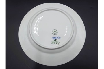 デンマーク製　ROYAL COPENHAGEN(ロイヤルコペンハーゲン)　ブルーフラワー プレイン　直径約19cm　プレート6枚セット　スクラッチありB級品　(R-084991)