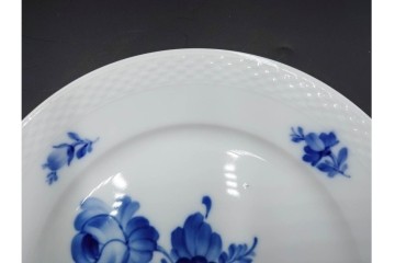 デンマーク製　ROYAL COPENHAGEN(ロイヤルコペンハーゲン)　ブルーフラワー プレイン　直径約19cm　プレート6枚セット　スクラッチありB級品　(R-084991)