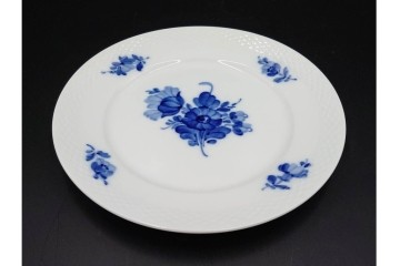 デンマーク製　ROYAL COPENHAGEN(ロイヤルコペンハーゲン)　ブルーフラワー プレイン　直径約19cm　プレート6枚セット　スクラッチありB級品　(R-084991)