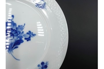 デンマーク製　ROYAL COPENHAGEN(ロイヤルコペンハーゲン)　ブルーフラワー プレイン　直径約19cm　プレート6枚セット　スクラッチありB級品　(R-084991)