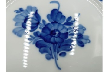 デンマーク製　ROYAL COPENHAGEN(ロイヤルコペンハーゲン)　ブルーフラワー プレイン　直径約19cm　プレート6枚セット　スクラッチありB級品　(R-084991)