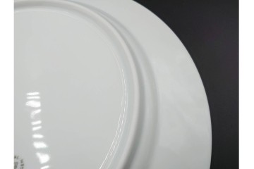 デンマーク製　ROYAL COPENHAGEN(ロイヤルコペンハーゲン)　ブルーフラワー プレイン　直径約28cm　プレート3枚セット　スクラッチありB級品　(R-084992)