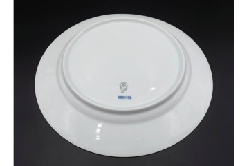 デンマーク製　ROYAL COPENHAGEN(ロイヤルコペンハーゲン)　ブルーフラワー プレイン　直径約28cm　プレート3枚セット　スクラッチありB級品　(R-084992)