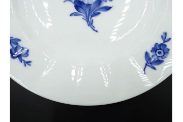 デンマーク製　ROYAL COPENHAGEN(ロイヤルコペンハーゲン)　ブルーフラワー アンギュラー　直径約26cm　プレート3枚セット　スクラッチありB級品　(R-084993)