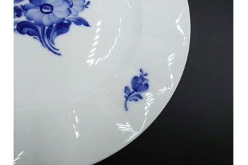 デンマーク製　ROYAL COPENHAGEN(ロイヤルコペンハーゲン)　ブルーフラワー アンギュラー　直径約26cm　プレート3枚セット　スクラッチありB級品　(R-084993)