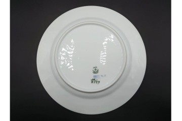 デンマーク製　ROYAL COPENHAGEN(ロイヤルコペンハーゲン)　ブルーフラワー アンギュラー　直径約26cm　プレート3枚セット　スクラッチありB級品　(R-084993)