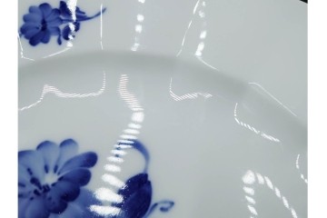 デンマーク製　ROYAL COPENHAGEN(ロイヤルコペンハーゲン)　ブルーフラワー アンギュラー　直径約26cm　プレート3枚セット　スクラッチありB級品　(R-084993)